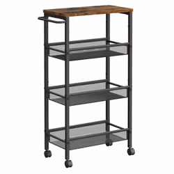 [Parfait pour les petits espaces] Ce chariot fin d'une largeur de 22 cm est idéal pour les petits espaces. Il vous permet de  ...