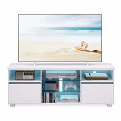 Description générale Le meuble TV VASAGLE est un choix élégant et pratique pour votre salon. Doté de lumières LED intégrées,  ...