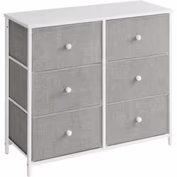 Description générale Cette commode à 6 tiroirs en tissu est la solution idéale pour organiser votre maison et dire adieu au d ...