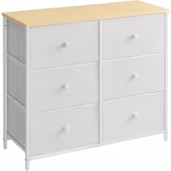 Description générale Cette commode à 6 tiroirs en tissu est la solution idéale pour mettre fin au désordre dans votre maison. ...