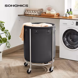 [Panier à linge très grande capacité] Ce panier à linge de 60 x 81 cm (Ø x H) offre un espace de rangement de 170L. Il peut a ...