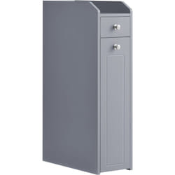 Petit Meuble de Salle de Bains, Placard Étroit, Meuble de Rangement pour Papier Toilette, Armoire de Toilette avec Tiroir, Commode sur Pieds, pour