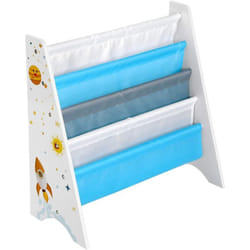 Songmics - Bibliothèque Enfant, Étagère de Rangement pour Livres, avec Kit Anti-basculement, pour Chambre d'Enfant, Salle de Jeux, Garderie, École,