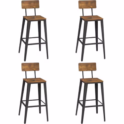 Description générale Ce tabouret de bar élégant est disponible en deux couleurs : marron rustique et noir. Fabriqué à partir ...