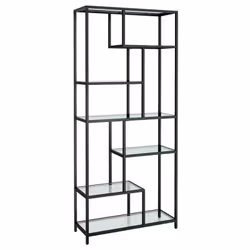 Description générale Cette étagère à 6 niveaux, mesurant 30 x 80 x 180 cm, est conçue avec des compartiments de hauteurs vari ...