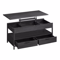 Description générale La table basse relevable combine fonctionnalité et style. Avec un plateau ajustable en hauteur de 48 cm  ...