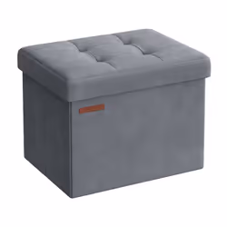 Optimisez votre espace : Ce banc de rangement SONGMICS est à la fois un meuble de rangement et un siège pratique. Il offre su ...
