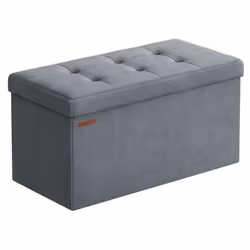 Optimisez votre espace : Ce banc de rangement SONGMICS est à la fois un meuble de rangement et un siège pratique. Il offre su ...