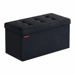 Optimisez votre espace : Ce banc de rangement SONGMICS est à la fois un meuble de rangement et un siège pratique. Il offre su ...