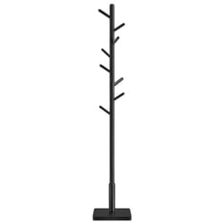 Vasagle - Portemanteau, Portant à Vêtements en Bois, Support sur Pieds avec 8 Crochets, 3 Hauteurs, pour Manteaux, Chapeaux, Sacs, pour Entrée,