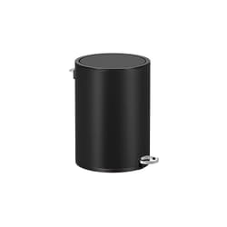 Songmics - Poubelle 3L, Poubelle de Salle de Bain, Petit, avec Couvercle, Fermeture en Douceur, Seau Intérieur Amovible en Plastique, pour Salle de