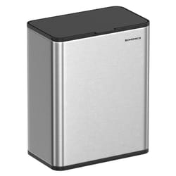 Songmics - Poubelle de Cuisine Murale, Poubelle à Compost 8L avec Couvercle, pour Déchets Alimentaires, sur Porte ou Mur, avec Crochets, pour