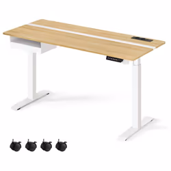 [Hauteur réglable & fonction mémoire] Ce bureau est réglable en hauteur en continu entre 72 et 120 cm, Il émet très peu de br ...