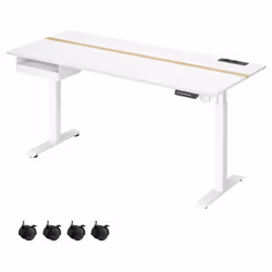 [Hauteur réglable & fonction mémoire] Ce bureau est réglable en hauteur en continu entre 72 et 120 cm, Il émet très peu de br ...