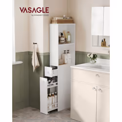 Description générale Ce meuble de salle de bain haut et étroit est idéal pour optimiser l'espace dans les petites salles de b ...