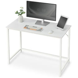 Vasagle - Bureau, Table, Poste de travail, petite taille, 100 x 50 x 75 cm, pour bureau, salon, chambre, assemblage simple, métal, style industriel,