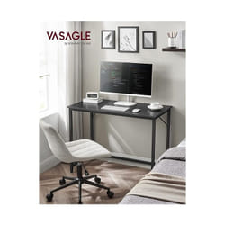 Vasagle - Bureau, Table, Poste de travail, petite taille, 100 x 50 x 75 cm, pour bureau, salon, chambre, assemblage simple, métal, style industriel,