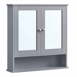 Description générale Cette armoire de salle de bain élégante est équipée de 2 portes-miroir qui facilitent vos routines matin ...