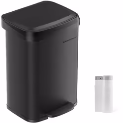 Description générale Jetez les déchets en toute simplicité avec cette poubelle de cuisine d'une capacité de 50L. Sa taille es ...