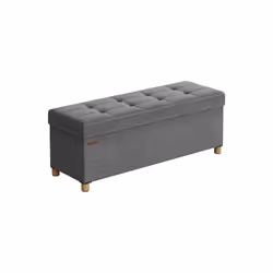 Description générale Le banc de rangement gris foncé est un meuble pratique et élégant, idéal pour optimiser l'espace dans vo ...