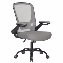 [Chaise de bureau ergonomique] Le dossier en S suit les lignes de votre dos. Grâce au support des lombaires rembourré réglabl ...