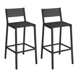 Vasagle - Tabourets de Bar, Lot de 2 Chaises de Bar, Sièges Cuisine, Salle à Manger, Bureau, Style Industriel,Noir