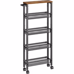 [Parfait pour les petits espaces] Ce chariot fin d'une largeur de 13 cm est idéal pour les petits espaces. Il vous permet de  ...