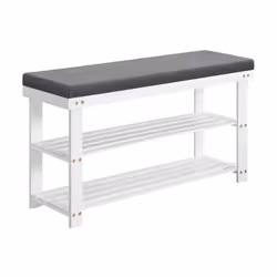 [Asseyez-vous confortablement] Oubliez les tabourets en pierre et essayez ce confortable banc à chaussures ! Il est doté d'un ...