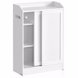 【EXPLOITEZ ASTUCIEUSEMENT LES COINS ÉTROITS】 Mesurant 20 x 60 x 80 cm, ce petit meuble wc prend peu de place et offre 6 compa ...