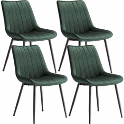 【ASSISE CONFORTABLE】 Ces chaises de salle à manger disposent des assises spacieuses (50,1 cm de large, 42,6 cm de profondeur) ...