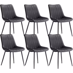 【ASSISE CONFORTABLE】 Ces chaises de salle à manger disposent des assises spacieuses (50,1 cm de large, 42,6 cm de profondeur) ...