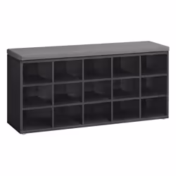 【POLYVALENT】 Ce banc à chaussures peut être placé dans l’entrée pour s'asseoir et changer facilement de chaussures, ou être u ...