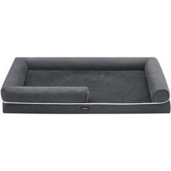 Feandrea - Panier pour Chien Orthopédique, Canapé, Lit pour Animaux, Rembourrage Moelleux, Bords Rehaussés, Housse Amovible et Lavable, 135 x 107 x