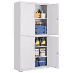 Spacieux et organisé : Mesurant 40 x 80 x 180 cm, cette armoire à 5 étagères offre suffisamment d’espace pour tout ranger. Se ...
