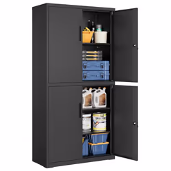 Spacieux et organisé : Mesurant 40 x 80 x 180 cm, cette armoire à 5 étagères offre suffisamment d’espace pour tout ranger. Se ...