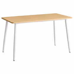【STYLE FERME MODERNE】 Dotée d’un plateau en doré chêne rustique et de pieds élégants, cette table à manger offre une atmosphè ...
