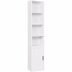 Rangements ouverts : Cette bibliothèque présente des compartiments ouverts et un style minimaliste. Elle s’adapte à de nombre ...