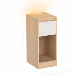 Avec éclairage : Cette table dispose d’une LED à commande tactile. Faites un appui court pour allumer ou éteindre la lumière  ...
