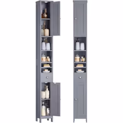 Peu encombrante : D’une taille de 19,5 x 21,4 x 180 cm (P x L x H), cette armoire optimise l'utilisation de l'espace vertical ...