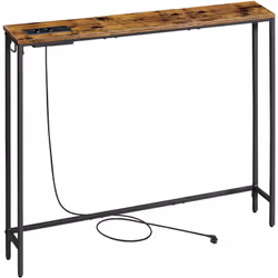 Profil élancé : De dimensions 15 x 100 x 80 cm, cette table de couloir étroite s’intègre parfaitement dans les espaces restre ...