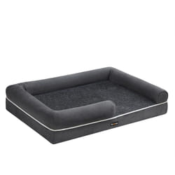Feandrea - Panier pour Chien Orthopédique, Canapé, Lit pour Animaux, Rembourrage Moelleux, Bords Rehaussés, Housse Amovible et Lavable, 106 x 80 x 20
