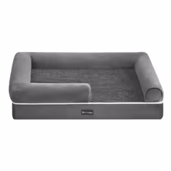 【MOELLEUX ET CONFORTABLE】 La partie centrale de ce panier pour chien est rembourrée de mousse alvéolée. En plus, il a une sur ...
