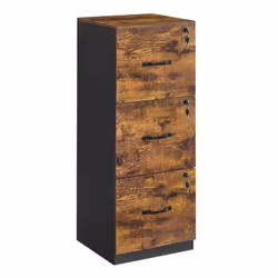 [Grand rangement, économie d’espace] Ce caisson de 40 x 41 x 103 cm est livré avec 3 tiroirs qui offrent un grand espace de r ...