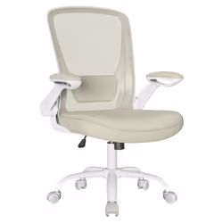 【Chaise de bureau ergonomique】 Le dossier en S suit les courbes de votre dos. Grâce au support des lombaires rembourré réglab ...