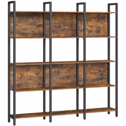 Rangement spacieux et personnalisé : Cette grande étagère de 24 x 128 x 154,1 cm vous offre un vaste espace pour ranger vos l ...