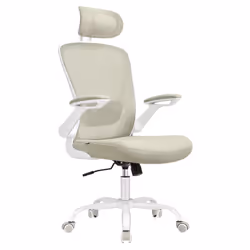 【Chaise de bureau ergonomique】 Le dossier en S suit les courbes de votre dos. Grâce au support des lombaires rembourré réglab ...