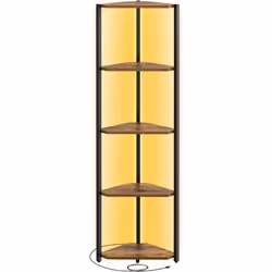 【LUMIÈRES LED RÉGLABLES】 Cette bibliothèque est dotée de lumières LED avec 7 couleurs, 7 modes de luminosité et 3 modes strob ...