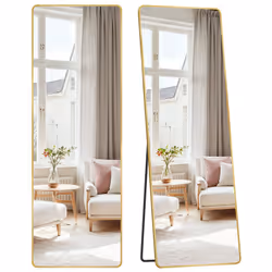 【SE VOIR EN ENTIER, LE PLACER N'IMPORTE OÙ】 Ce miroir intégral à poser au sol mesure 160 x 50 cm pour une vision complète de  ...