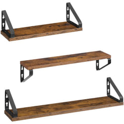 Vasagle - tagère Murale, Tablette Flottante, Lot de 3, 2 Façons de Montage, Étagère de Rangement Suspendue, pour Salon, Cuisine, Bureau, Salle de