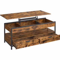 [Design à plateau relevable] Ajustez facilement la hauteur du plateau de 48 cm à 63 cm pour trouver la position idéale pour t ...